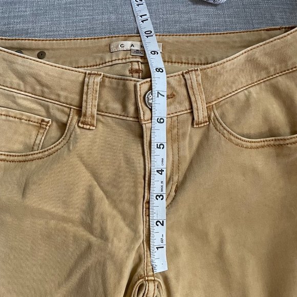 CAbi Ruby Gold Skinny Jeans Women's Size 2 Stretch Casual - Picture 8 of 9